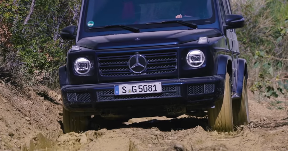 Mercedes Classe G 2019 test fango video