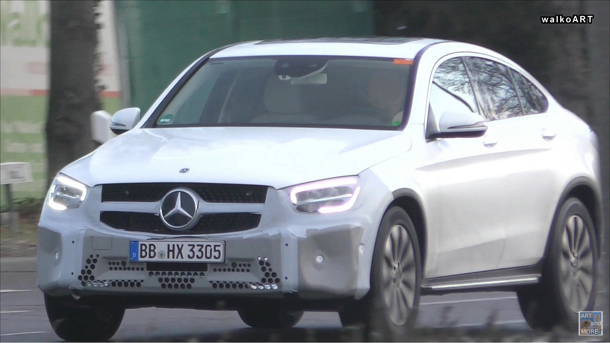 Mercedes GLC Coupé restyling video spia