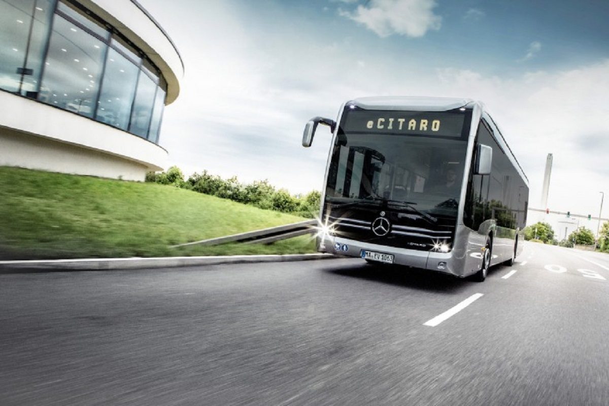 Mercedes eCitaro autobus full electric Mannheim e Heidelberg