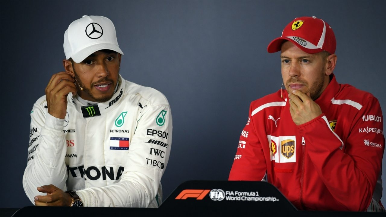 Sebastian Vettel e Lewis Hamilton