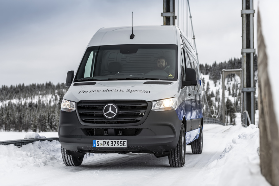 Mercedes eSprinter test invernali Svezia