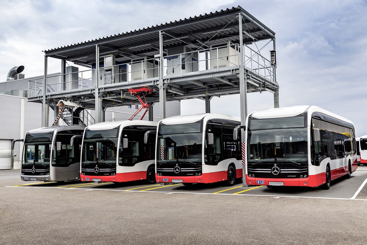 Daimler Buses stazione di ricarica stabilimento Mannheim