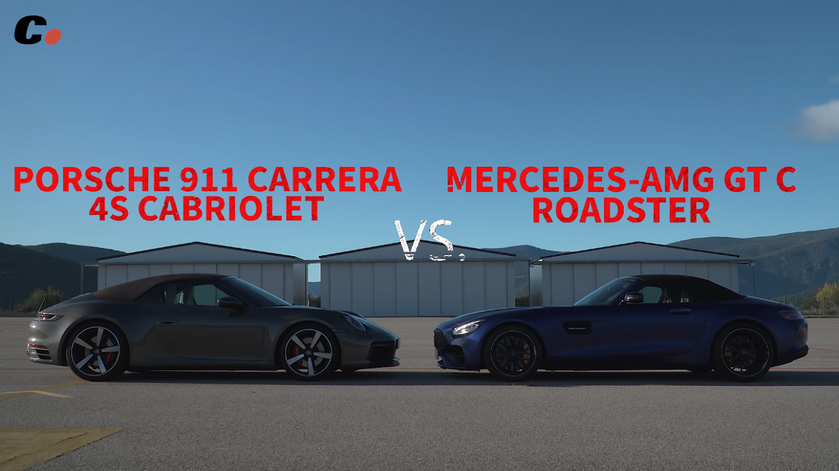 Mercedes-AMG GT C vs Porsche 911 Carrera 4S Cabriolet Coches