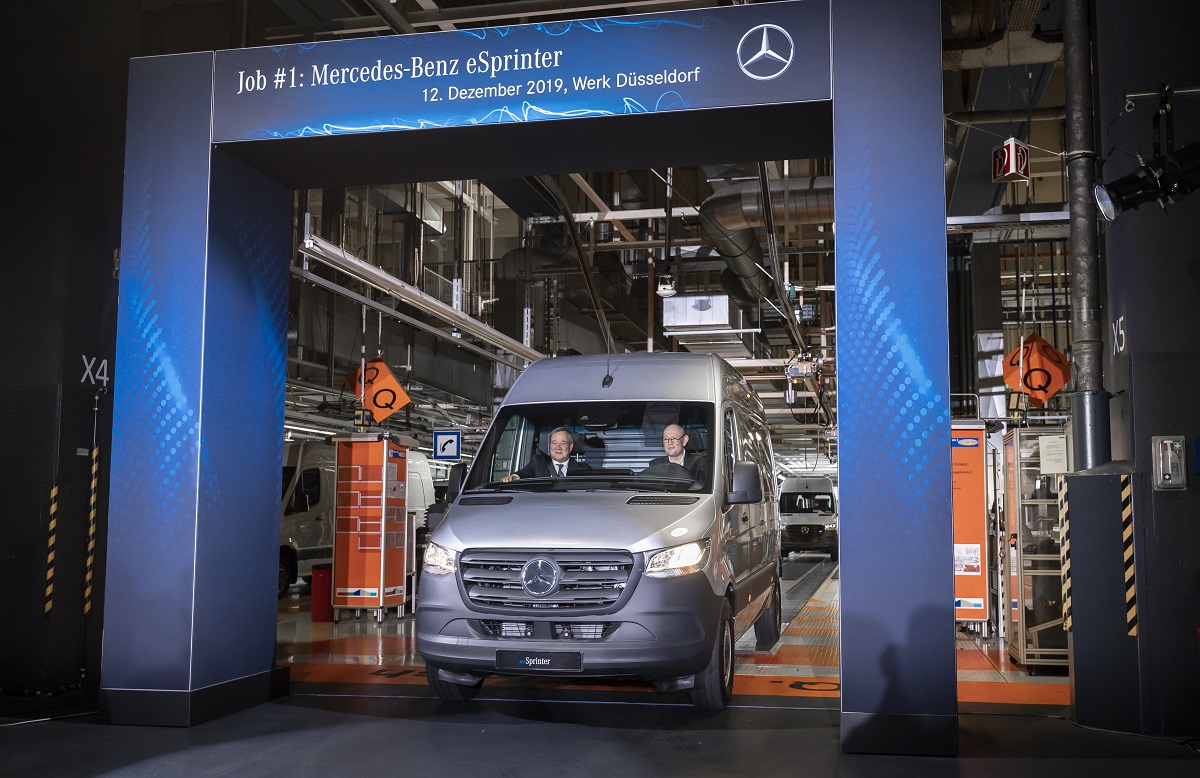 Mercedes eSprinter stabilimento Düsseldorf