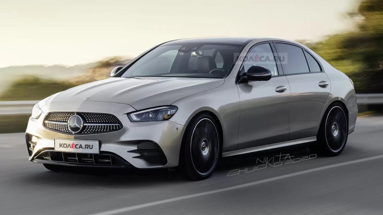 Mercedes Classe  C 2022  render ci mostrano la versione AMG 