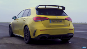 Mercedes-AMG A 45 S vs BMW M8 Competition drag race