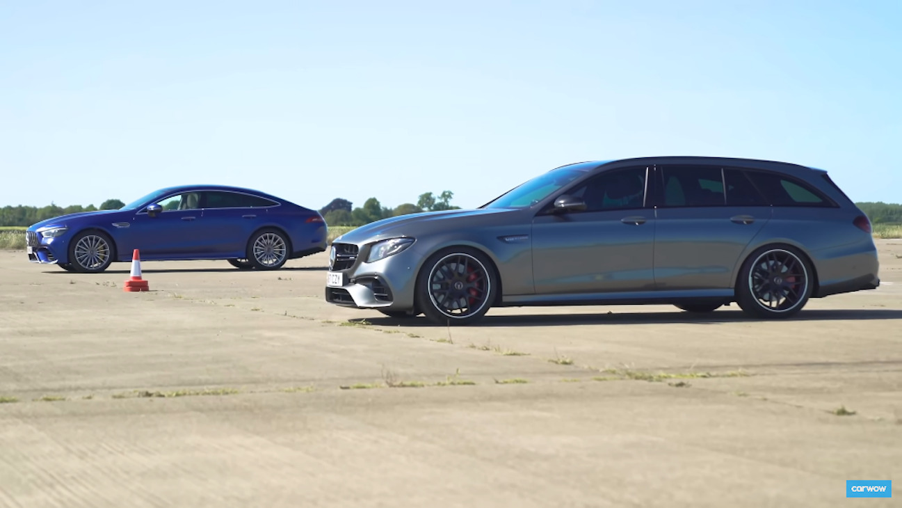 Mercedes-AMG E 63 S Wagon vs GT 63 S drag race