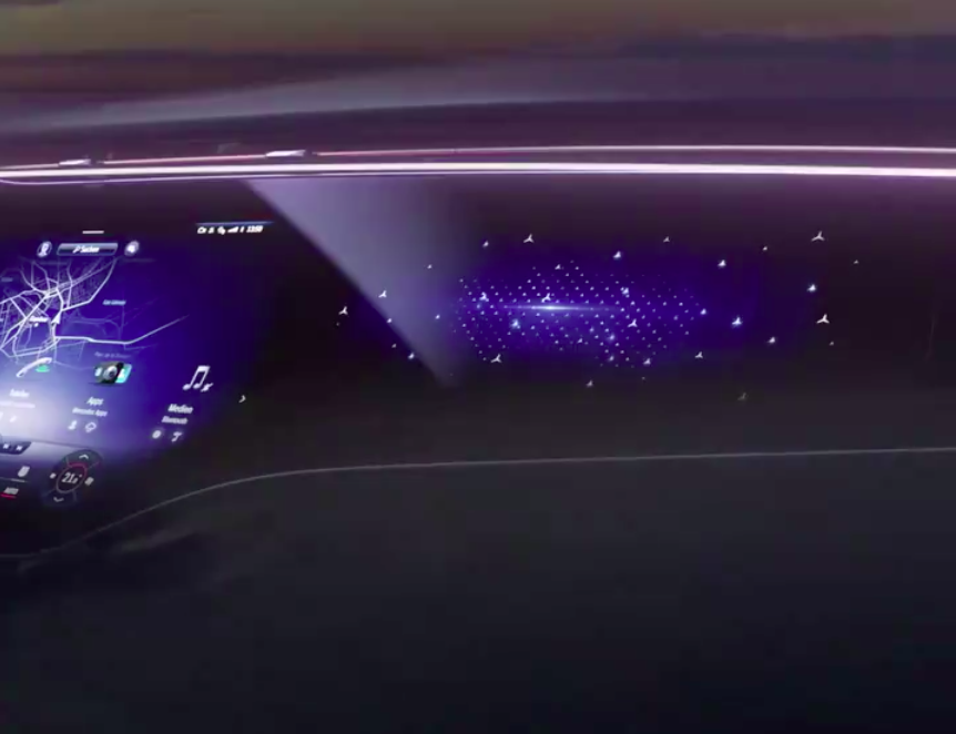 Mercedes MBUX Hyperscreen teaser