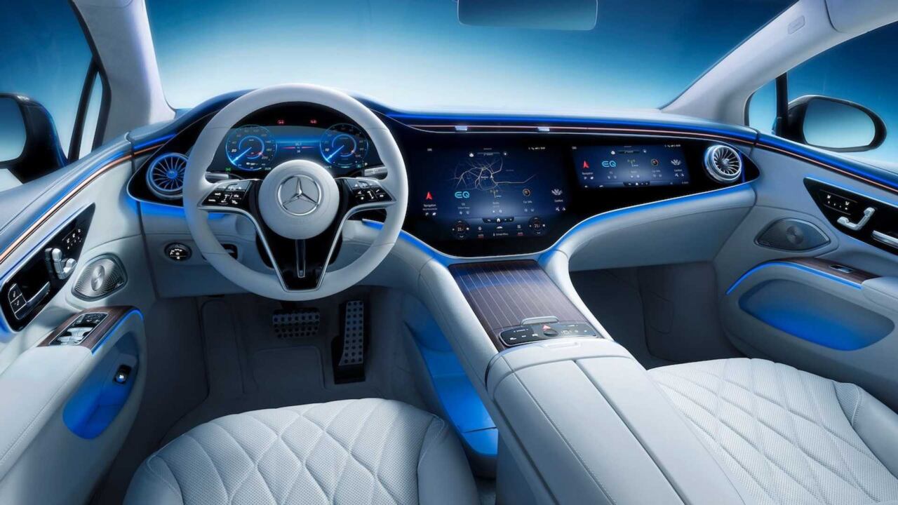 Nuova Mercedes EQS interni ufficiali