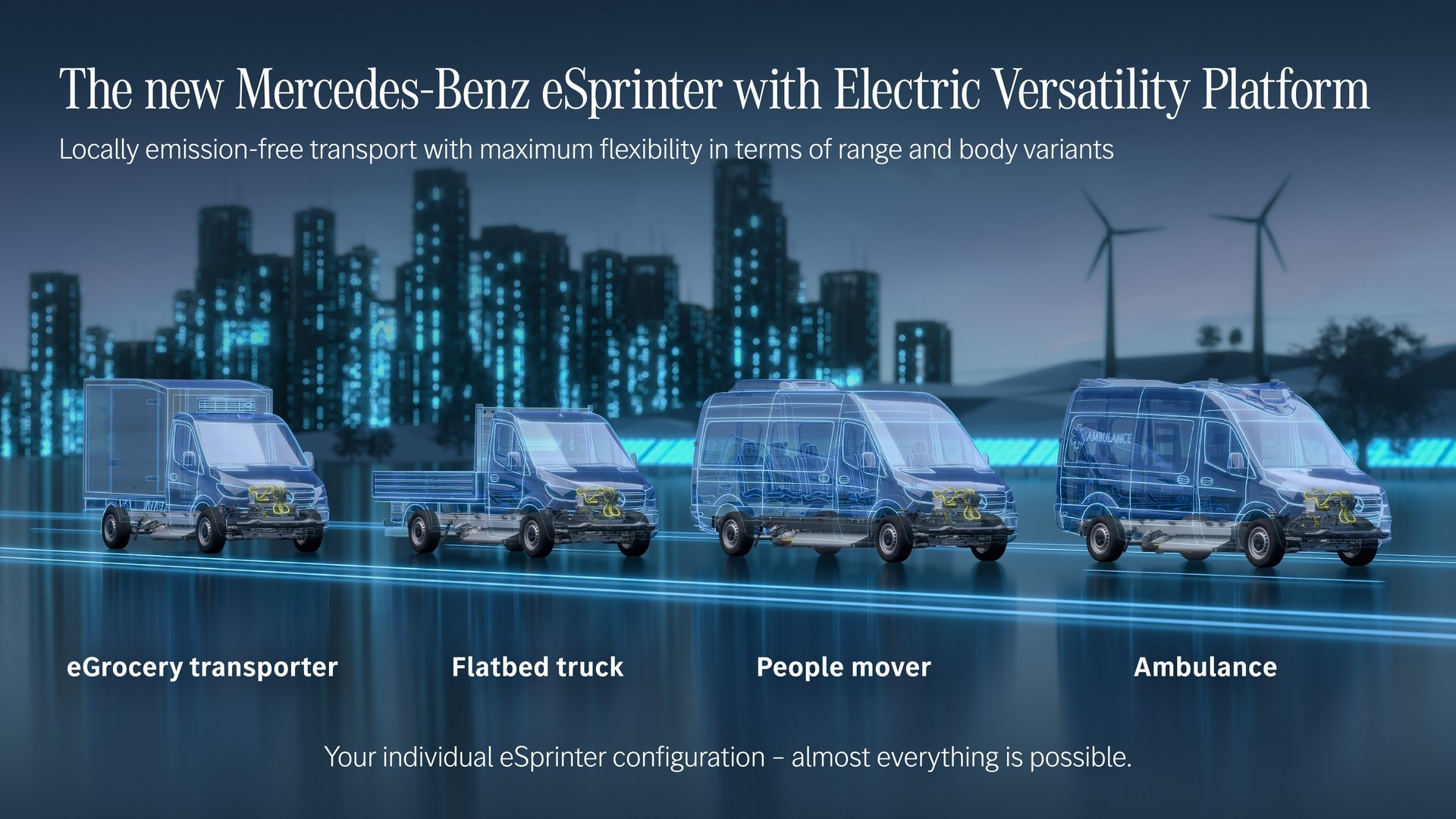 Nuovo Mercedes eSprinter produzione 2023
