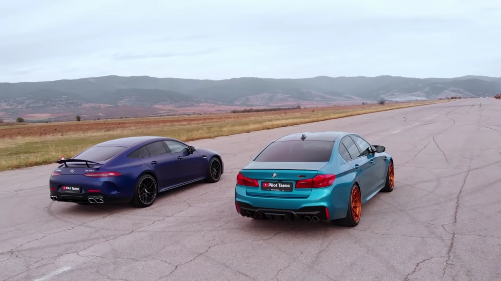 Mercedes-AMG GT 63 S vs BMW M5 Competition drag race